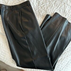 Dynamite - wide leg vegan leather trouser